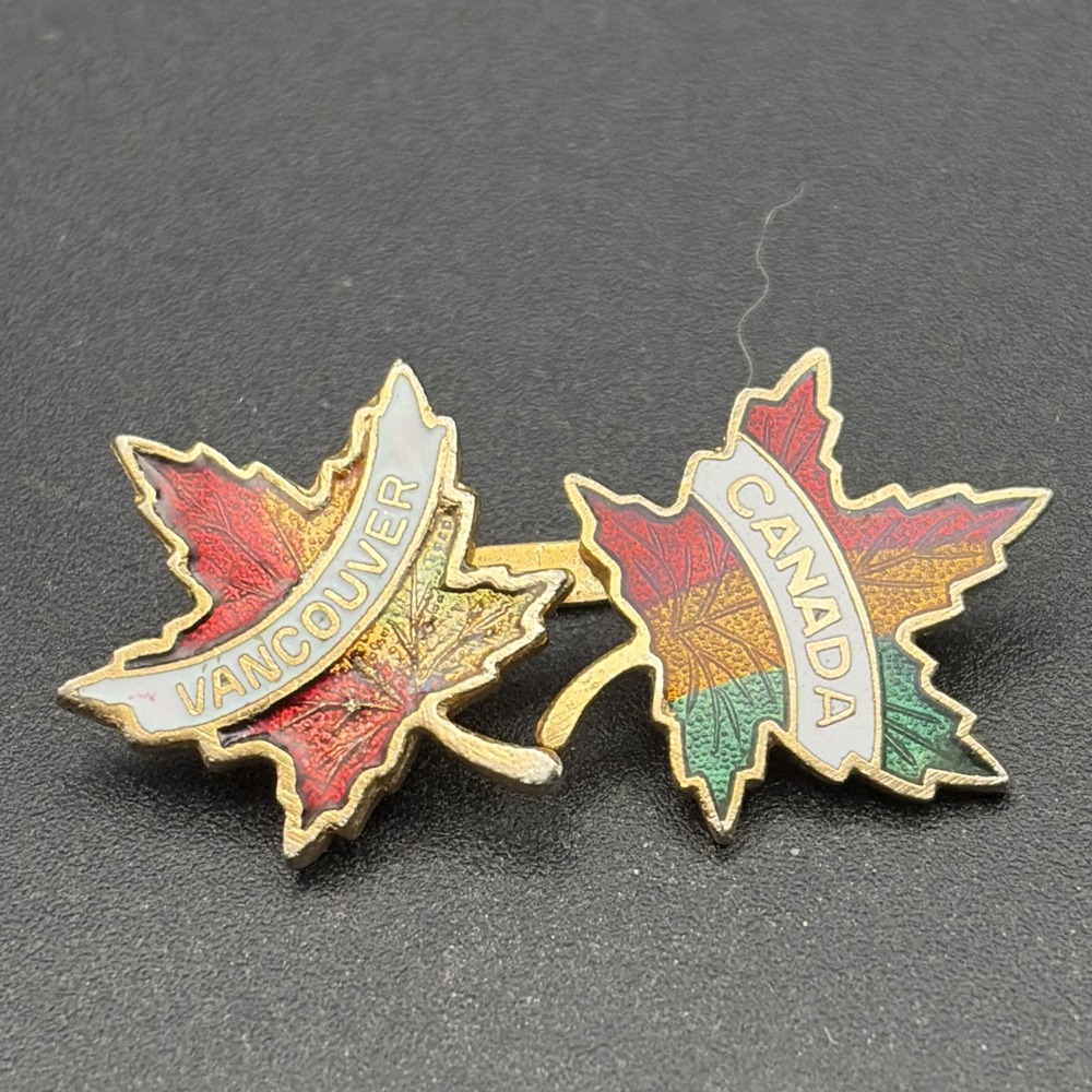 Vancouver Canada Canadian Maple Leaves Lapel Hat Pin